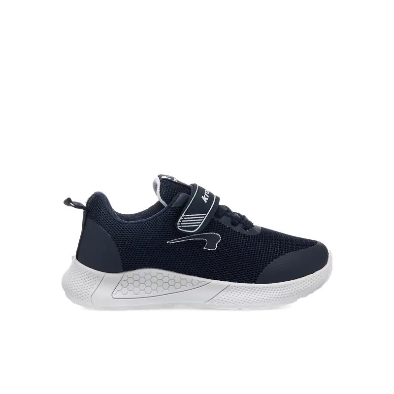 Sneakers blu running da bimbo con velcro