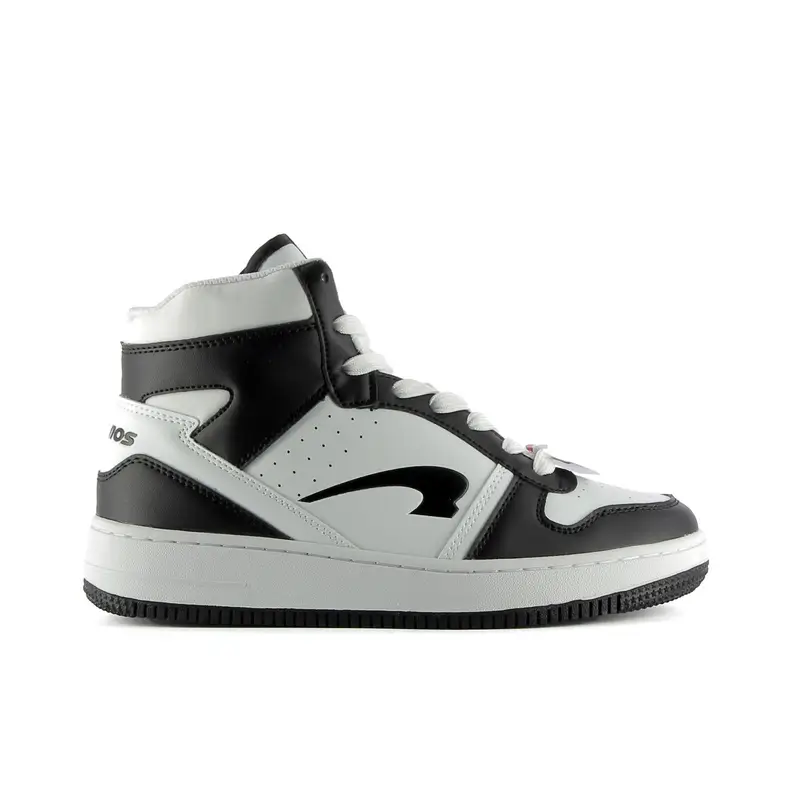 Sneakers da ragazzo modello basket bianche e nere