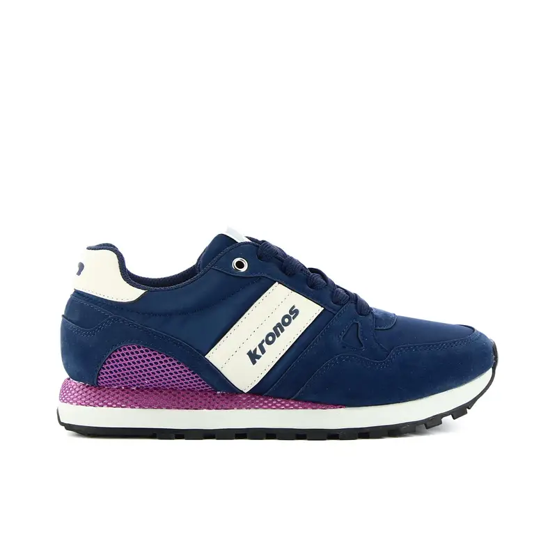 Sneakers donna blu da palestra con lacci e logo