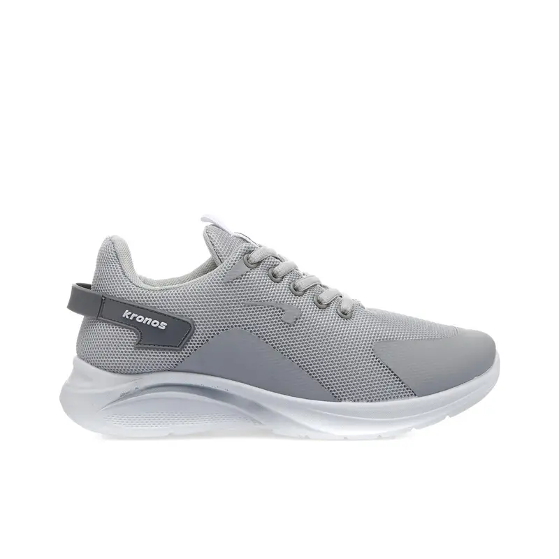 Sneakers donna da running grigie con lacci