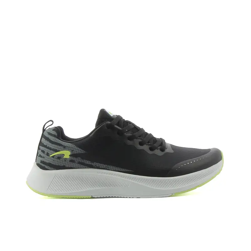 Sneakers running nere in tessuto da uomo