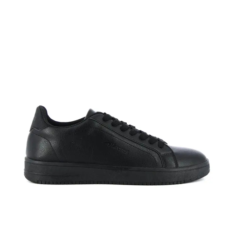 Sneakers uomo nere da tennis con lacci