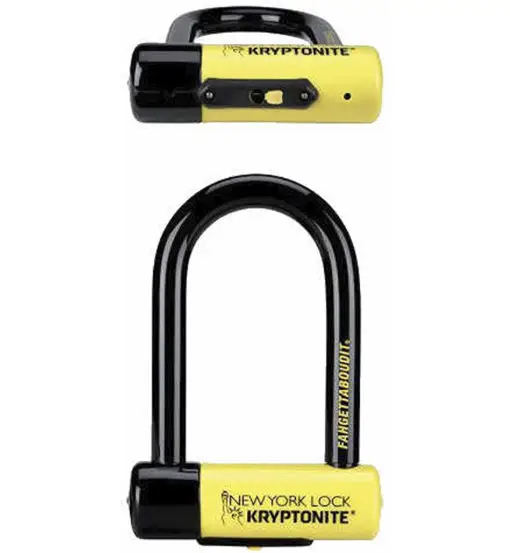 New York Mini Double Deadbolt - lucchetto per bici Yellow