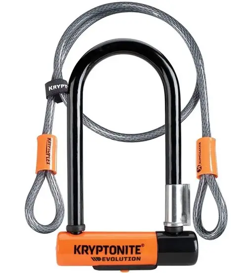 U - Evolution Mini-7 with Flex - lucchetto per bici Orange