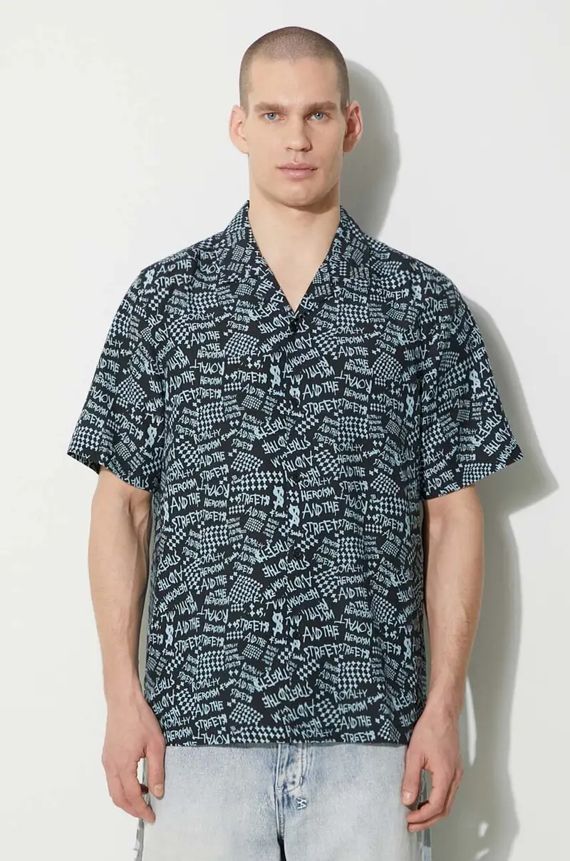 camicia heroism ss shirt uomo colore nero MPS24SH013