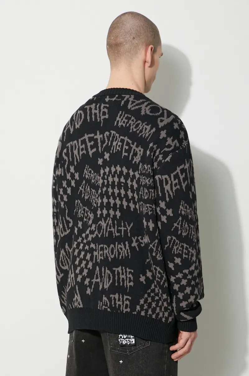 cardigan in cotone heroism cardigan colore nero MPS24KW005 miniatura 3