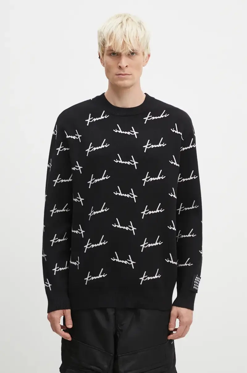 maglione Skript Knit uomo colore nero MFA24KW003