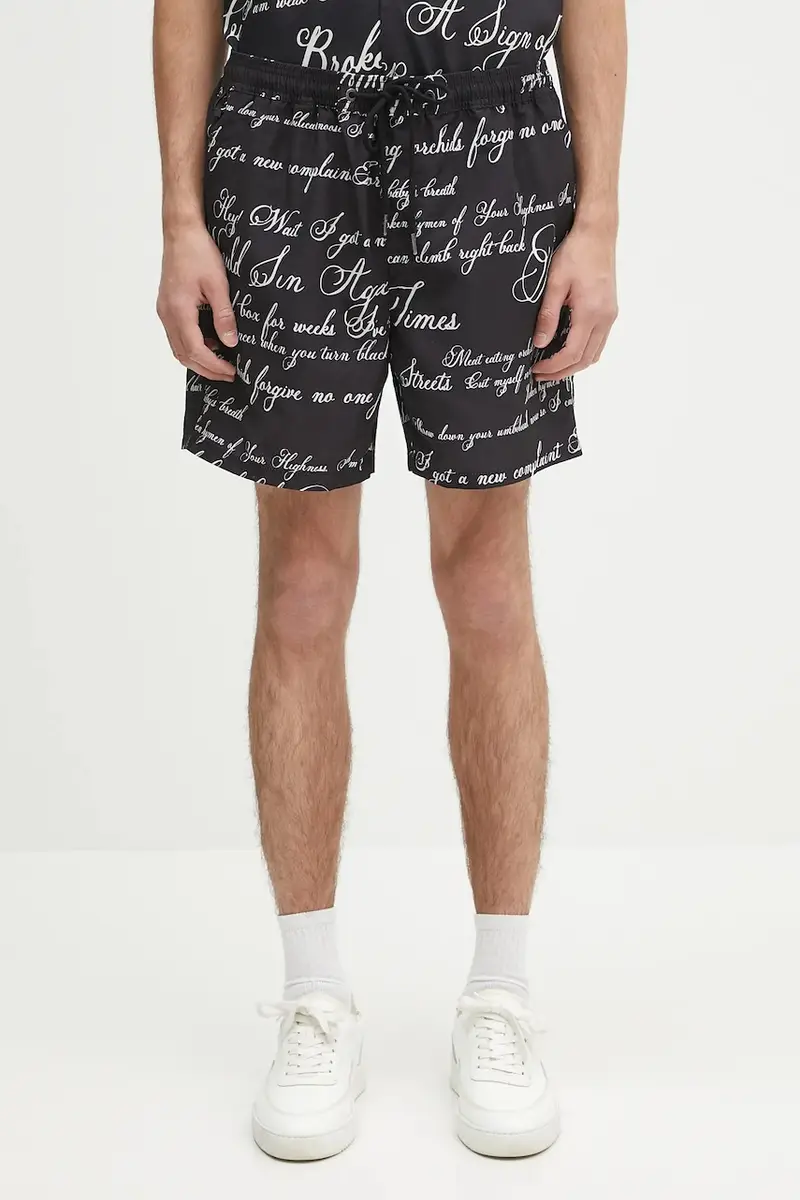 pantaloncini kursed uomo colore nero MSP25WA002