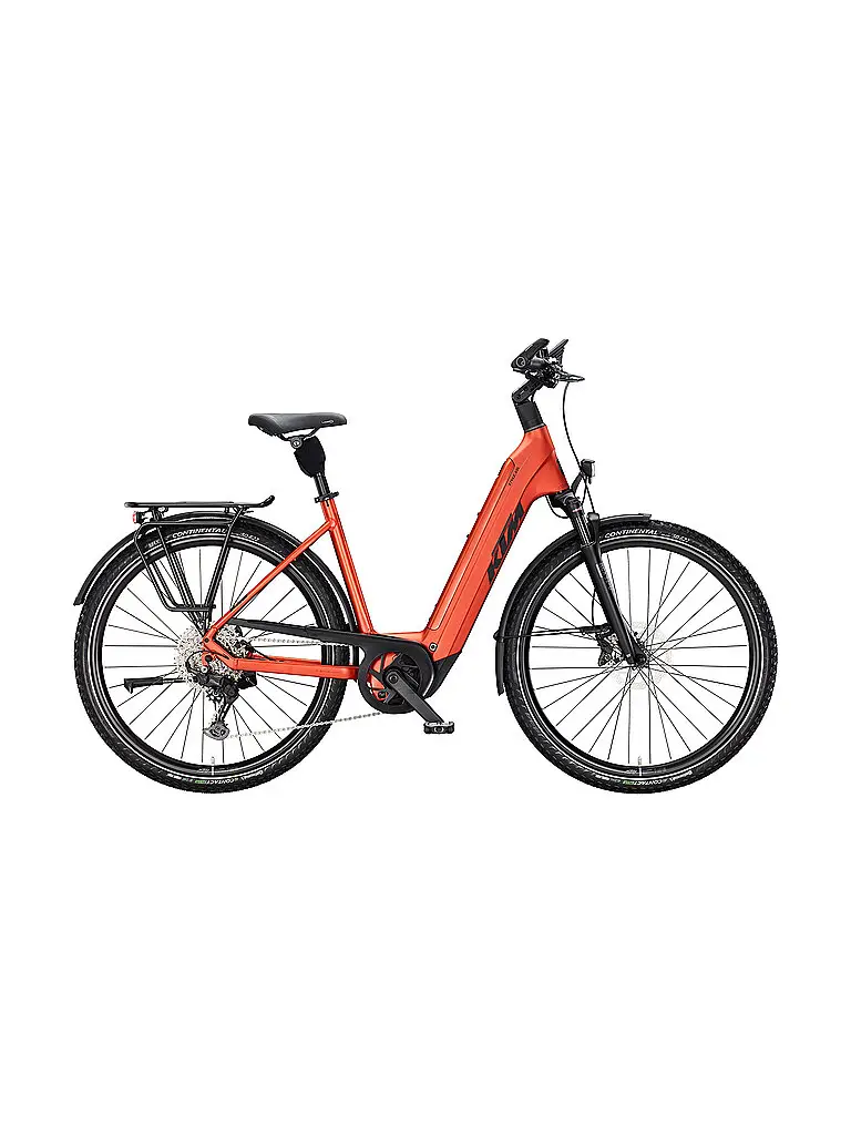 E-Trekkingbike unisex Macina Style 830 28 (scavalco basso) arancione | 46CM