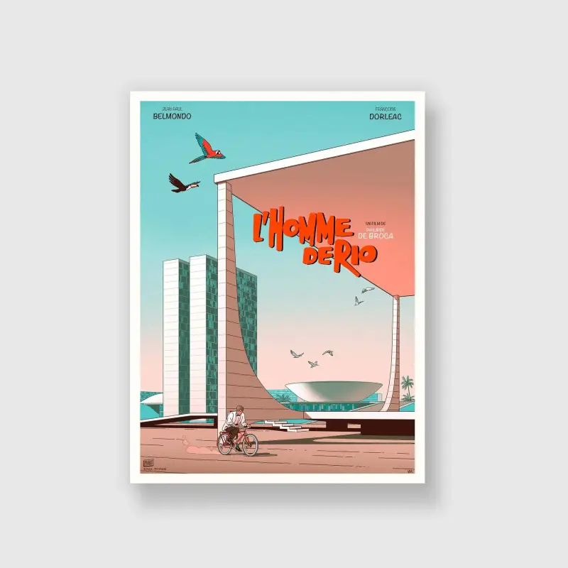 Poster Kubbick L homme De Rio (B)