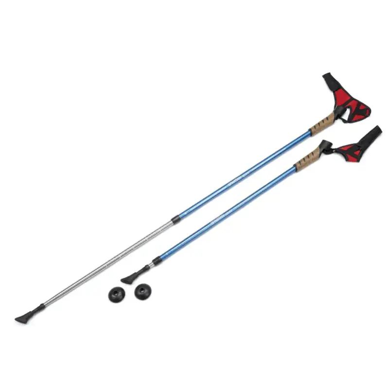 Bastone da trekking telescopico con manico in sughero Kuebler Sport