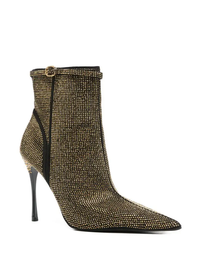 Kurt Geiger Stivaletti neri con strass miniatura 3