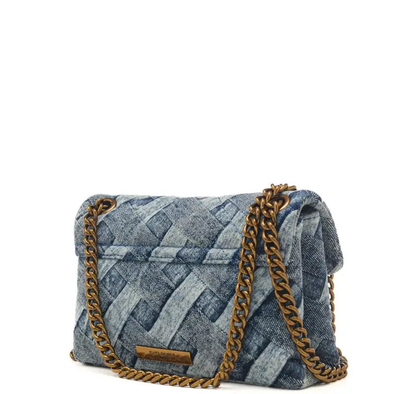 Kurt Geiger Borsa a spalla Donna Denim 4240602 miniatura 3