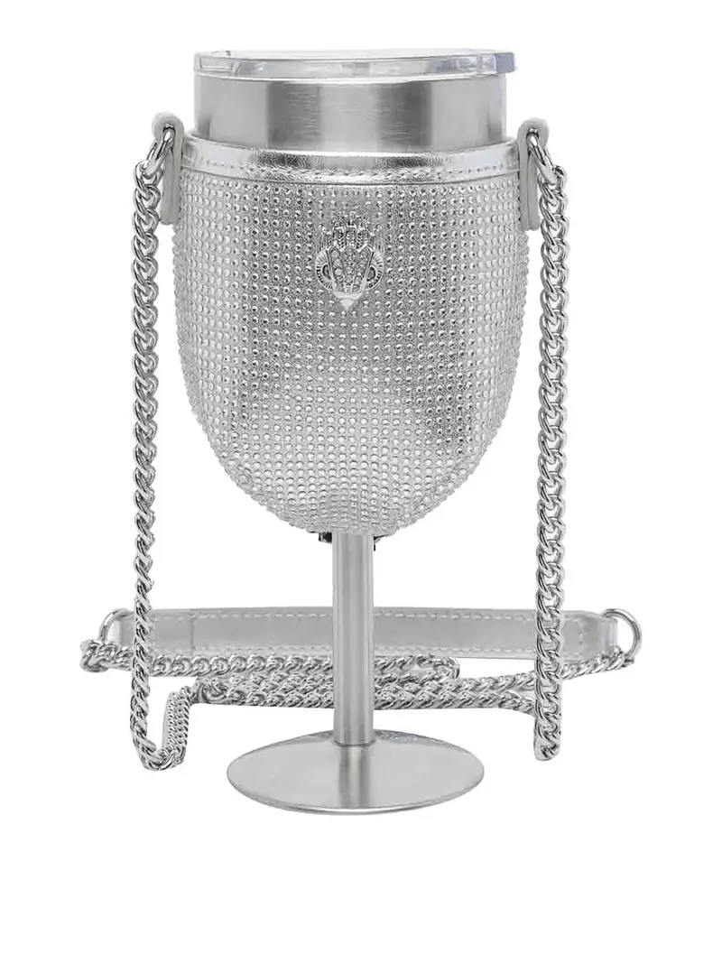 Borsa a tracolla Kensington Argento