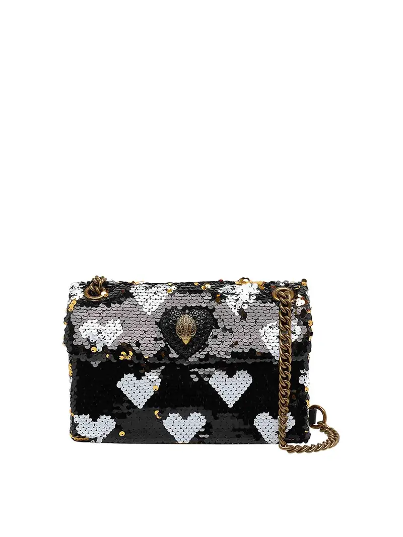 Borsa a tracolla Kensington Love media nera Nero