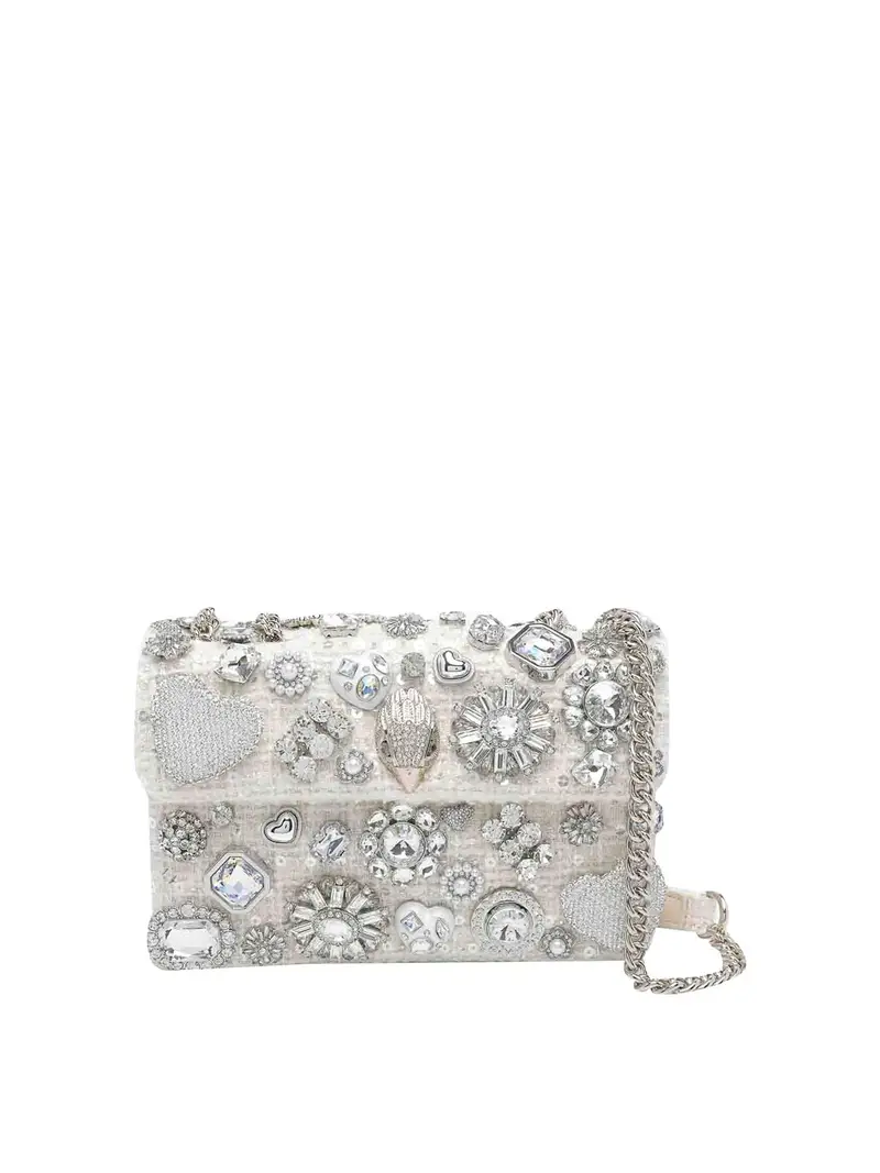 Borsa a tracolla Kensington media Bianco