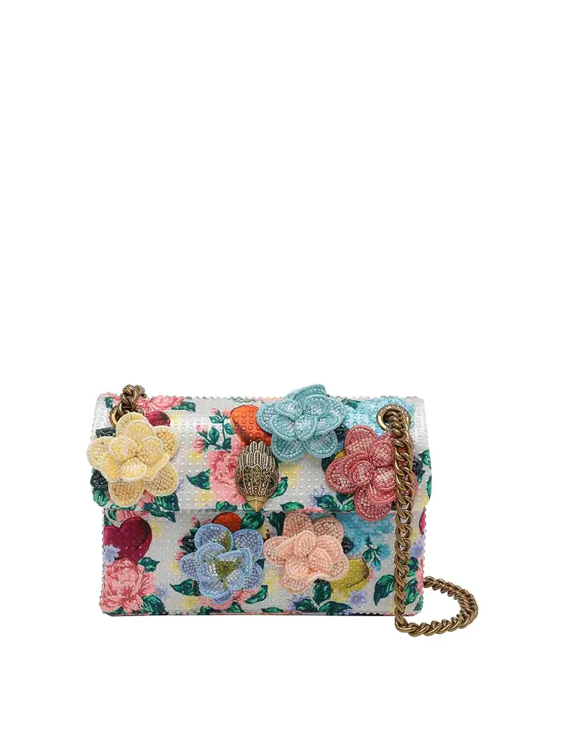 Borsa a tracolla Mini Flower Multicolore