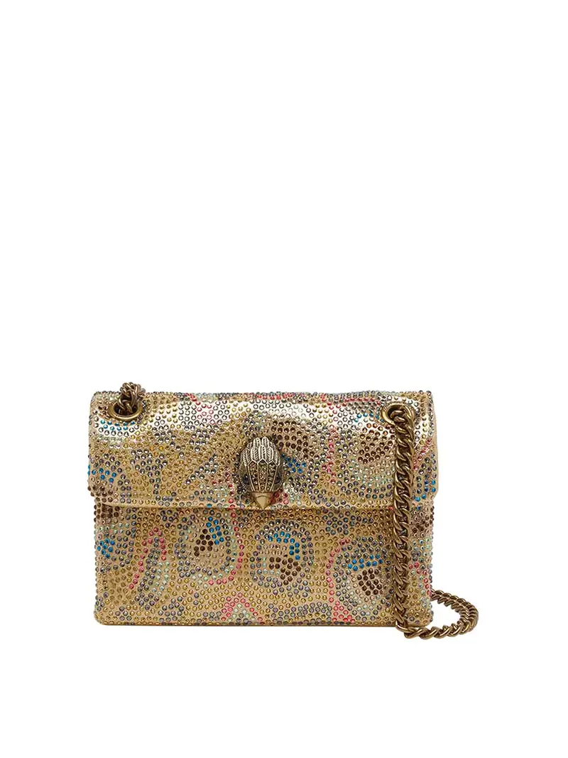 Borsa a tracolla Mini Kensington color oro