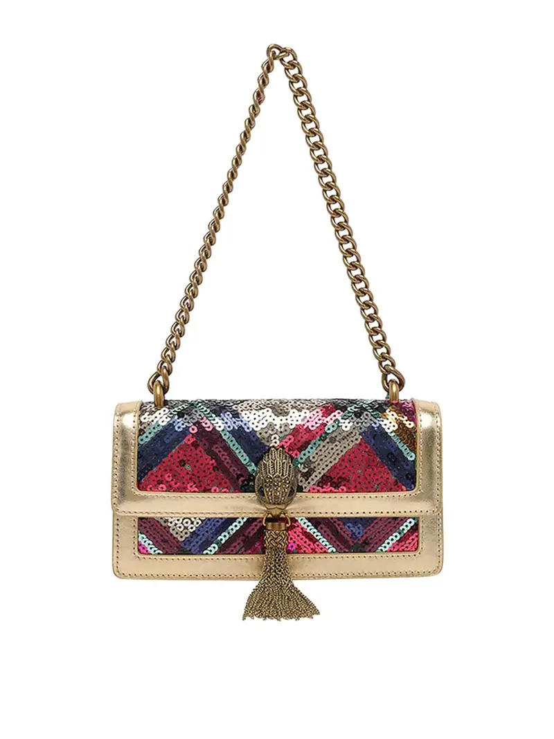 Borsa a tracolla Shoreditch piccola Oro