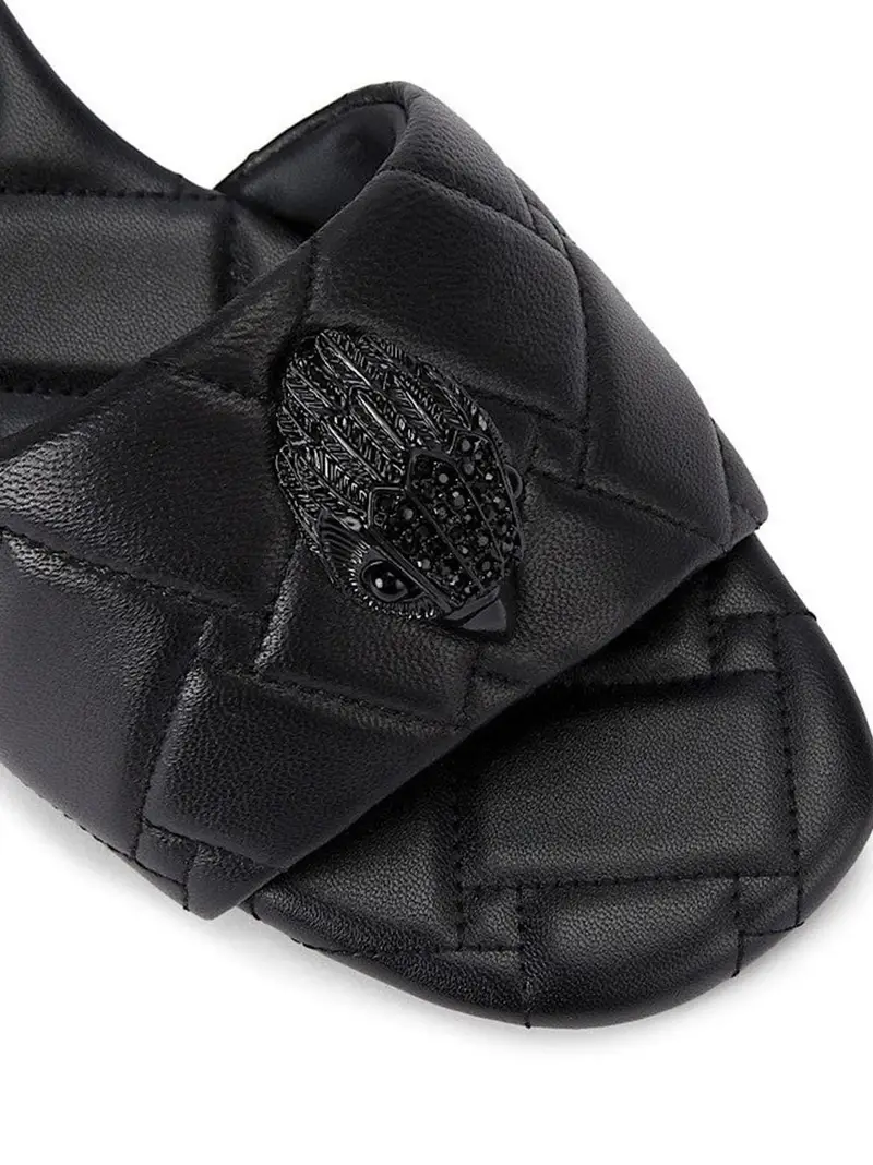 Ciabatta nera trapuntata Nero miniatura 2