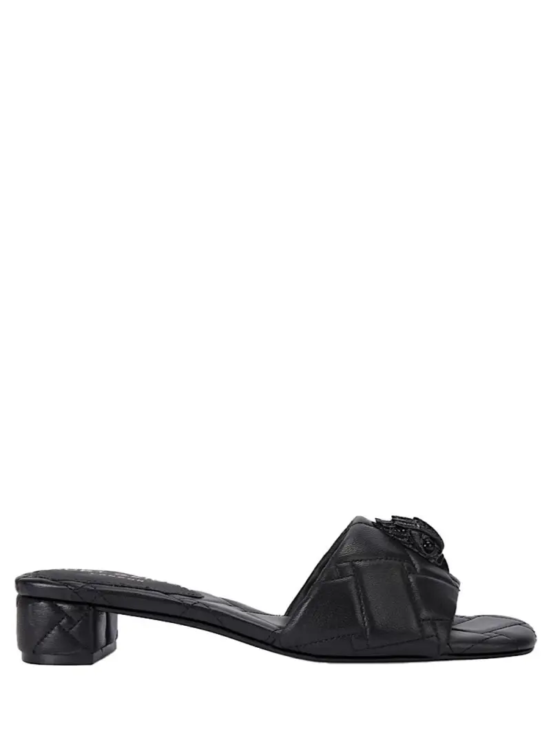 Ciabatta nera trapuntata Nero