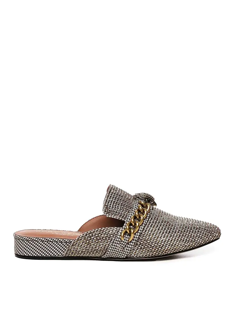 Dettagli a catena Chelsea Mule Beige