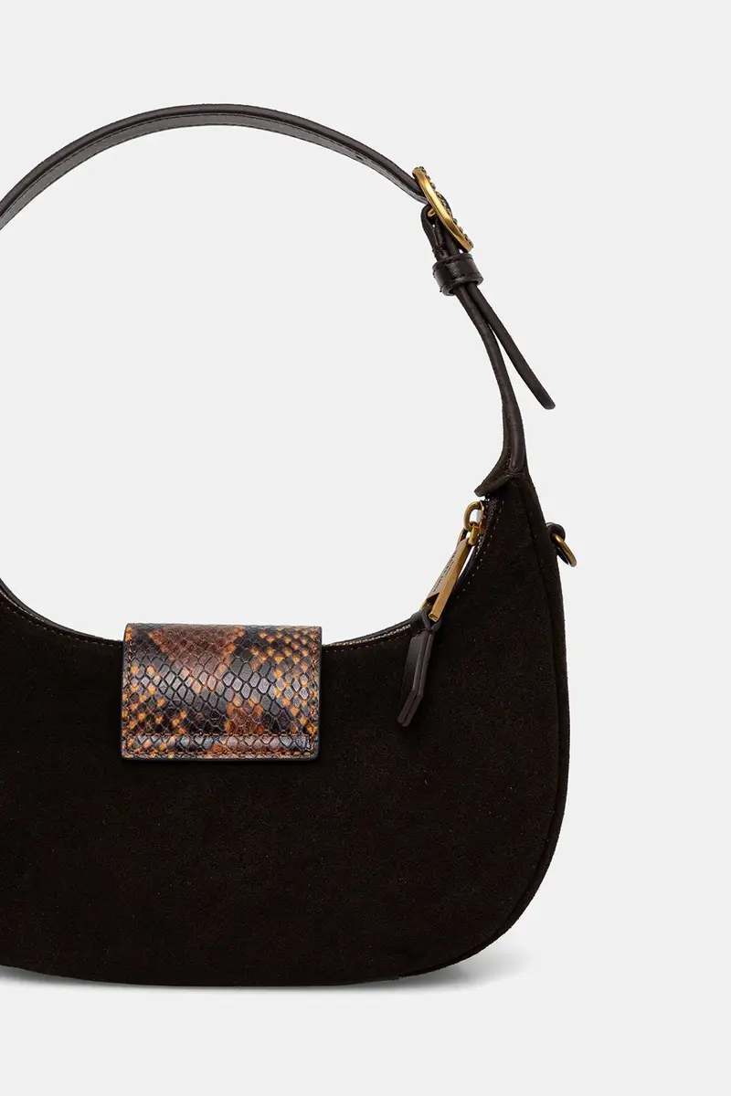 borsa in pelle scamosciata CHELSEA colore marrone 3601139219 miniatura 3