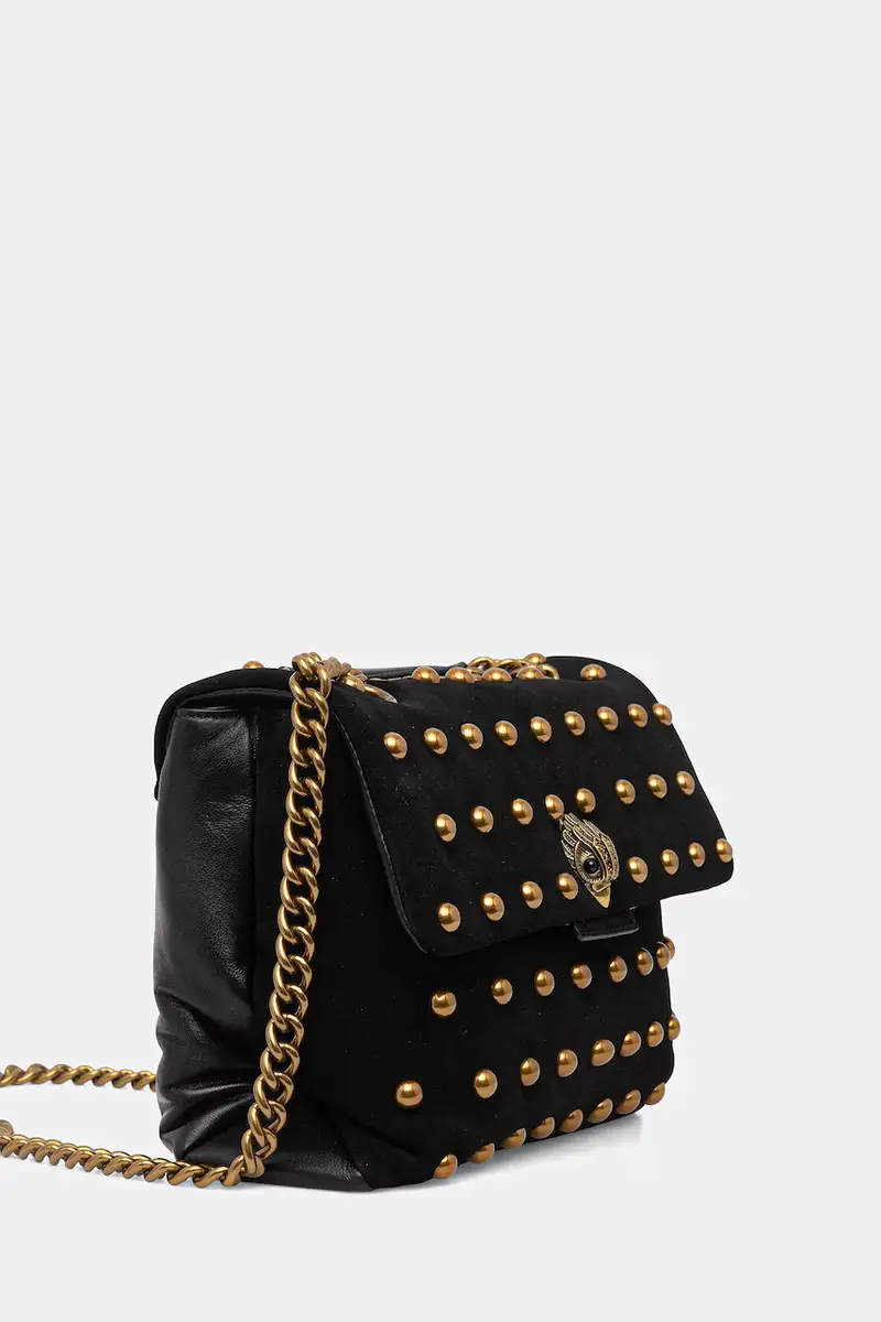 borsa in pelle scamosciata KENSINGTON colore nero 5023005219 miniatura 2