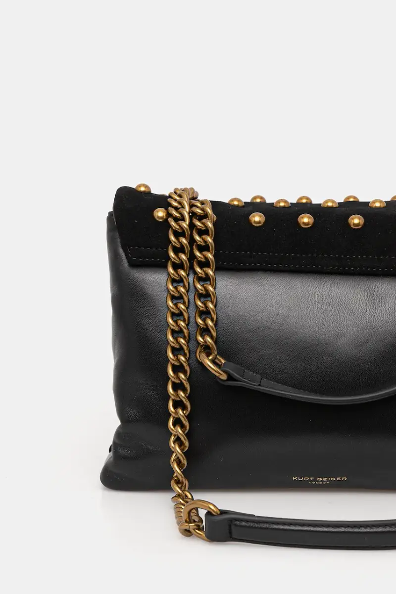 borsa in pelle scamosciata KENSINGTON colore nero 5023005219 miniatura 3