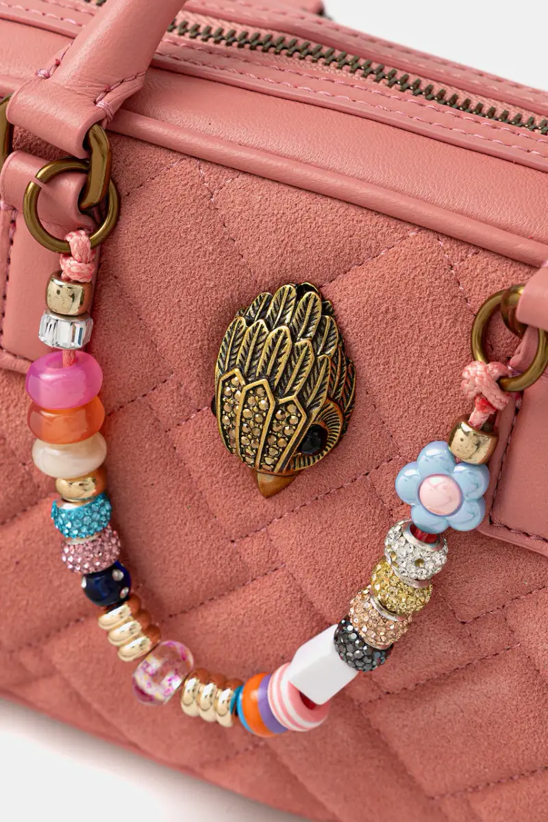 borsa in pelle scamosciata KENSINGTON colore rosa 3580957219 miniatura 4