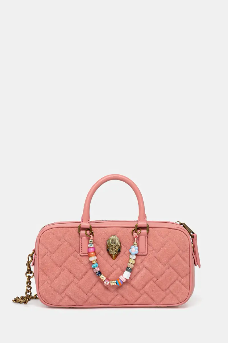 borsa in pelle scamosciata KENSINGTON colore rosa 3580957219