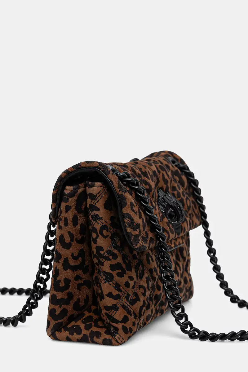 borsa in pelle scamosciata MINI KENSINGTON colore marrone 5017339289 miniatura 2