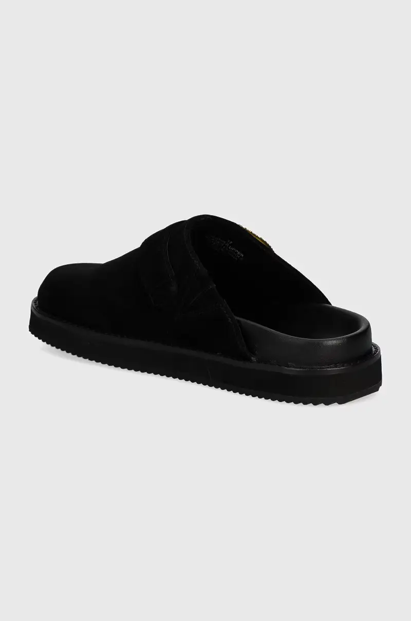 ciabatte slide in camoscio Mayfair Casual Flat Mule donna colore nero 1293100209 miniatura 3