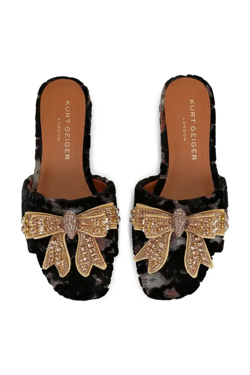 ciabatte slide Kensington Bow Flat Sdl donna colore nero 655735689 miniatura 2