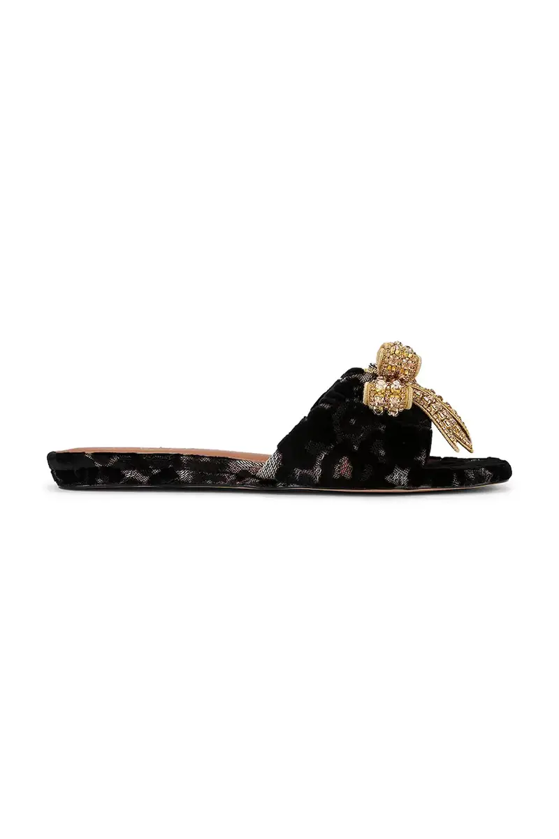 ciabatte slide Kensington Bow Flat Sdl donna colore nero 655735689