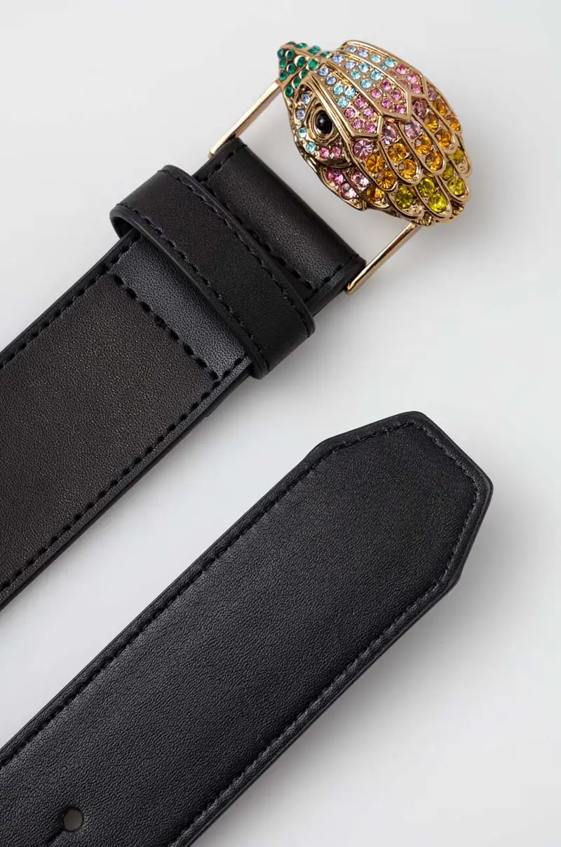 cintura in pelle donna colore nero miniatura 2