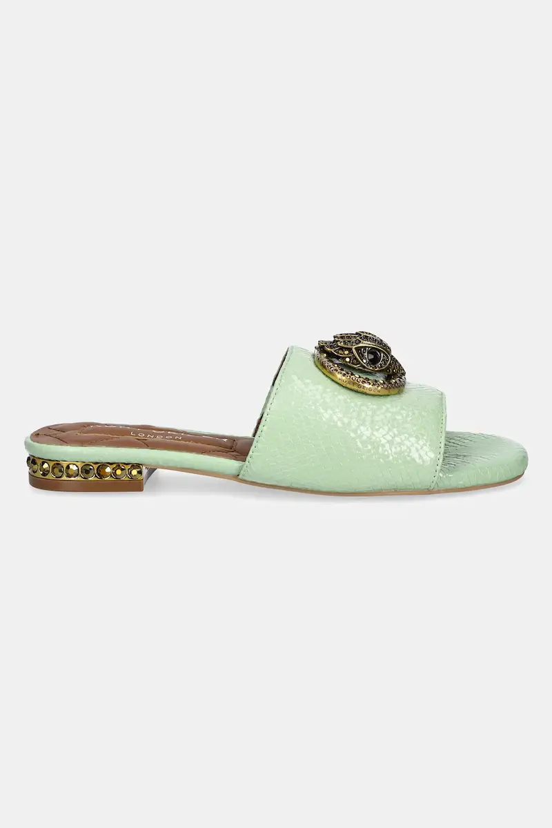 infradito in pelle Chelsea Flat Sandal donna colore verde 3416273719 miniatura 2