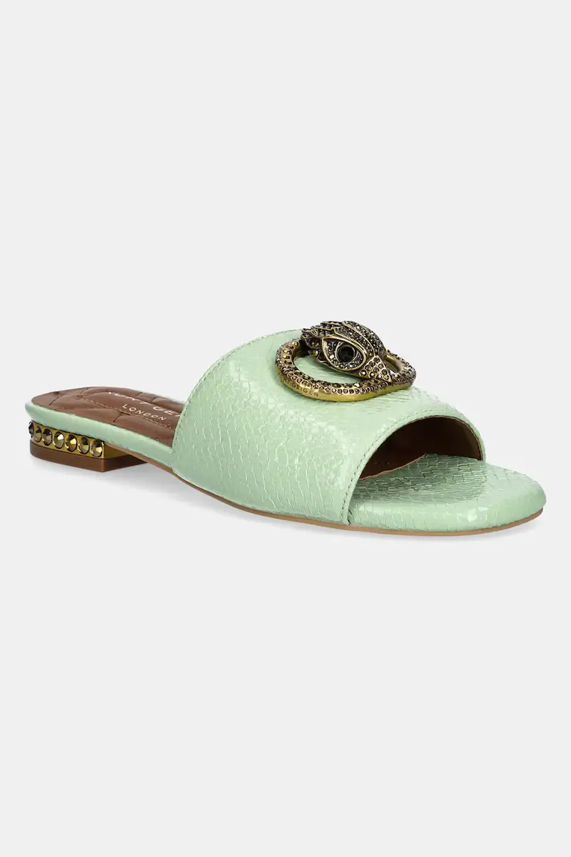 infradito in pelle Chelsea Flat Sandal donna colore verde 3416273719