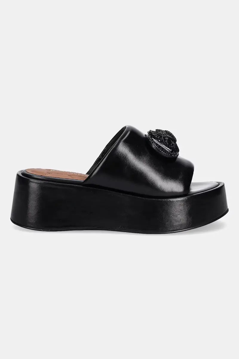 infradito in pelle Chelsea Flatform Mule Dr donna colore nero 3940900109 miniatura 2
