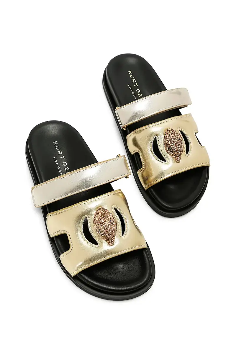 infradito in pelle Eagle Cut Out Sandal donna colore oro 4732666109 miniatura 2