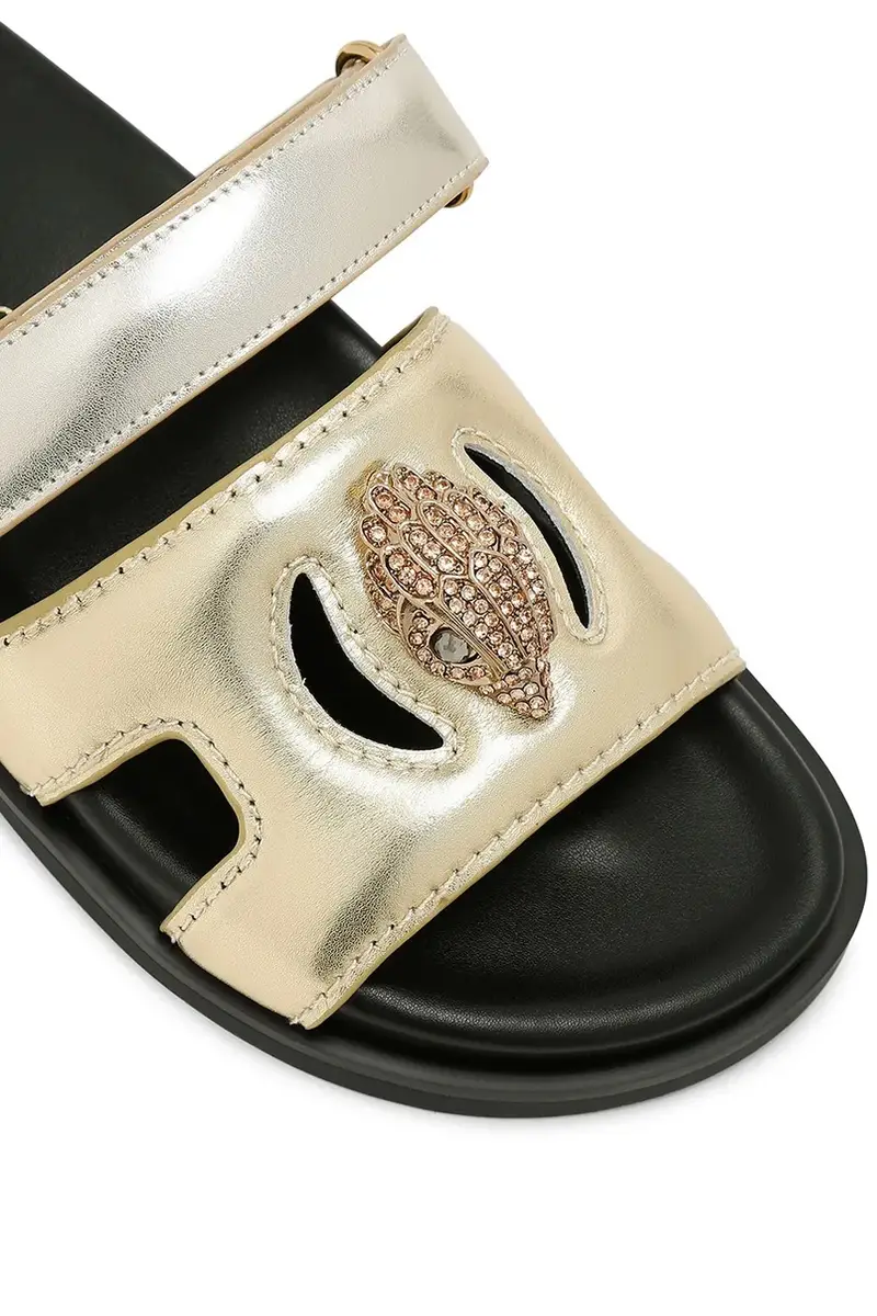 infradito in pelle Eagle Cut Out Sandal donna colore oro 4732666109 miniatura 3