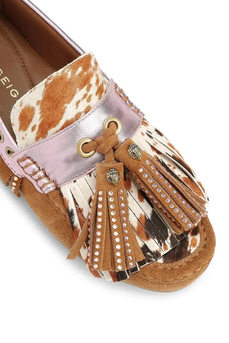 Kurt Geiger London Mocassini Donna Marrone 3944010 miniatura 3