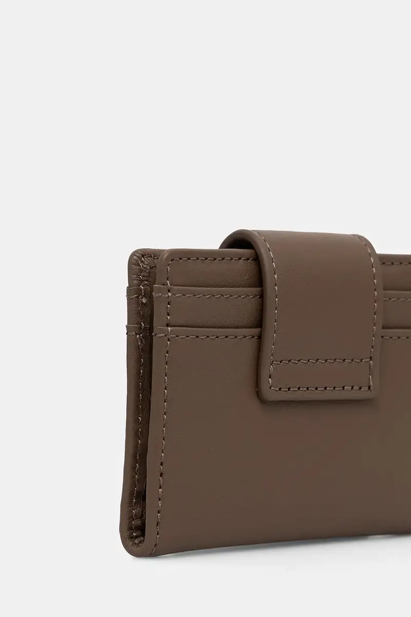 portacarte in pelle Marrone miniatura 2