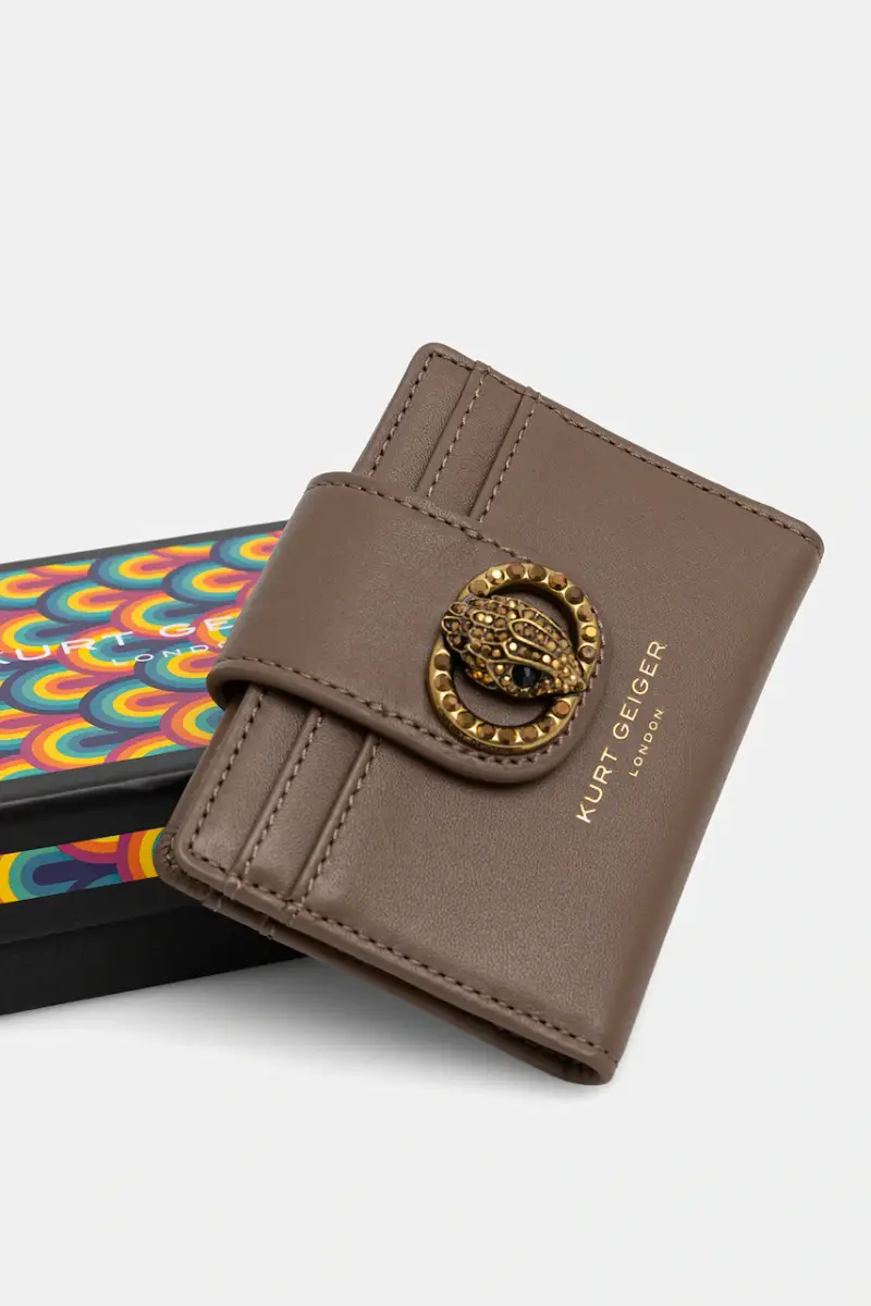 portacarte in pelle Marrone miniatura 4