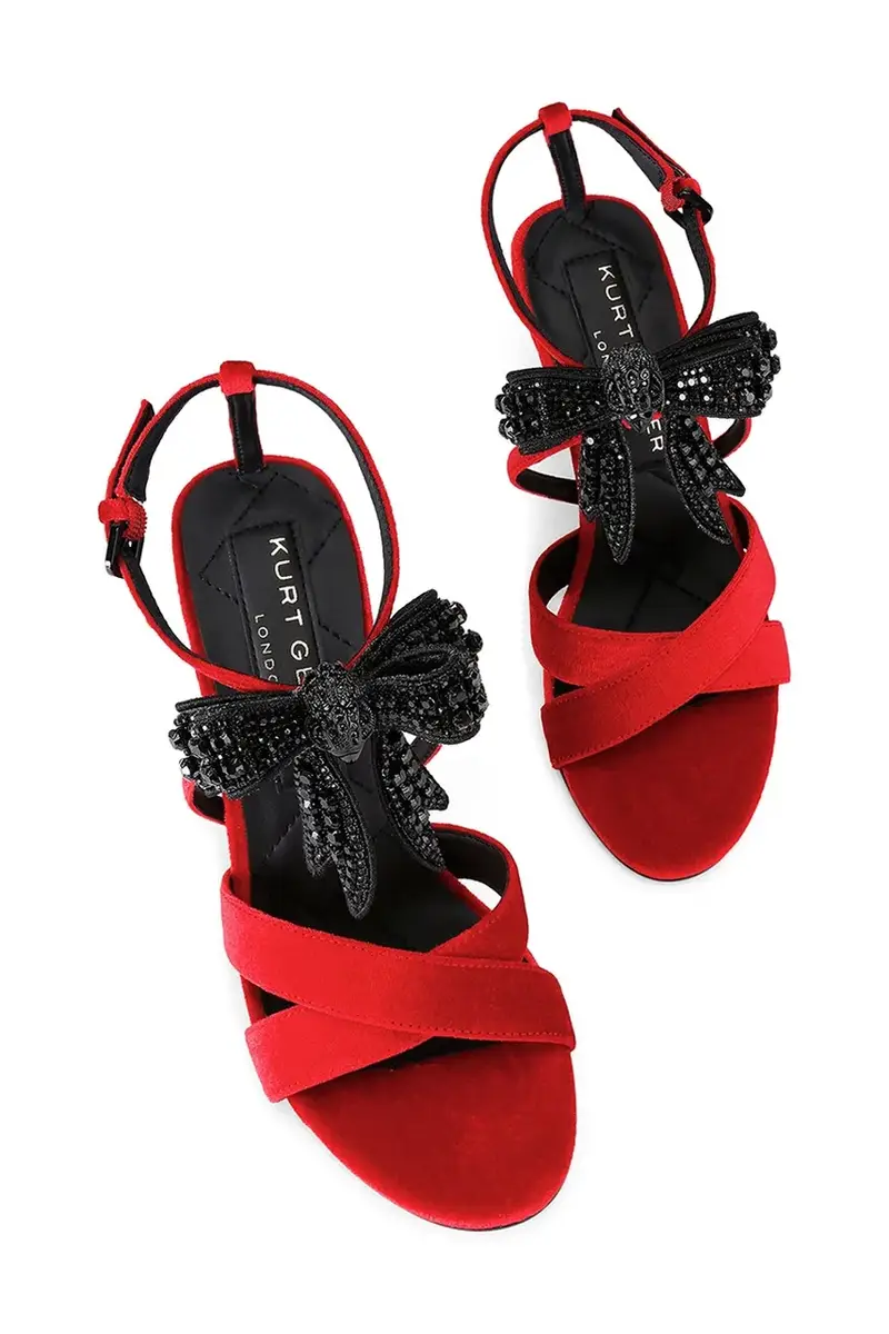 sandali Bow High Sandal Rosso miniatura 2