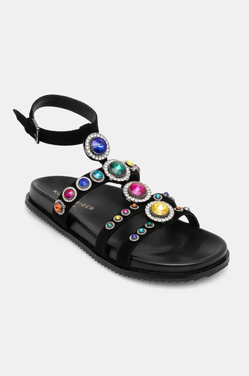 sandali in camoscio Octavia Flexi Gladiator donna colore nero 4369009209