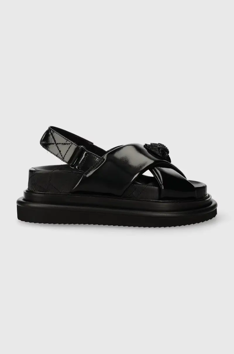 sandali in pelle Orson Cross Strap Sandal donna colore nero 2028900309 9992241109