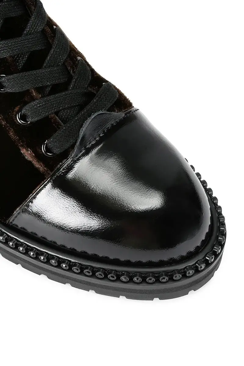 stivali da motociclista Stoop Combat Boot Marrone miniatura 3