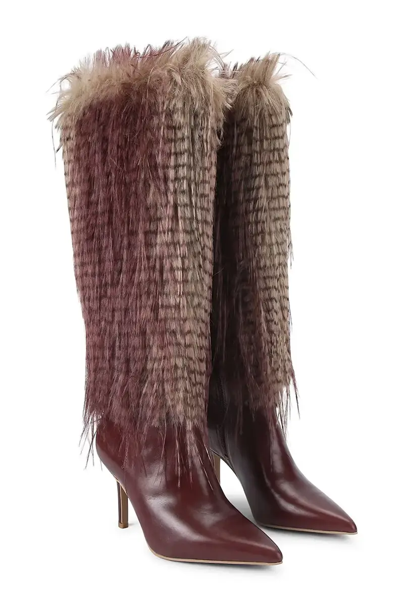 stivali in pelle Kensington Knee Boot 85 donna colore marrone 4993556019 miniatura 2