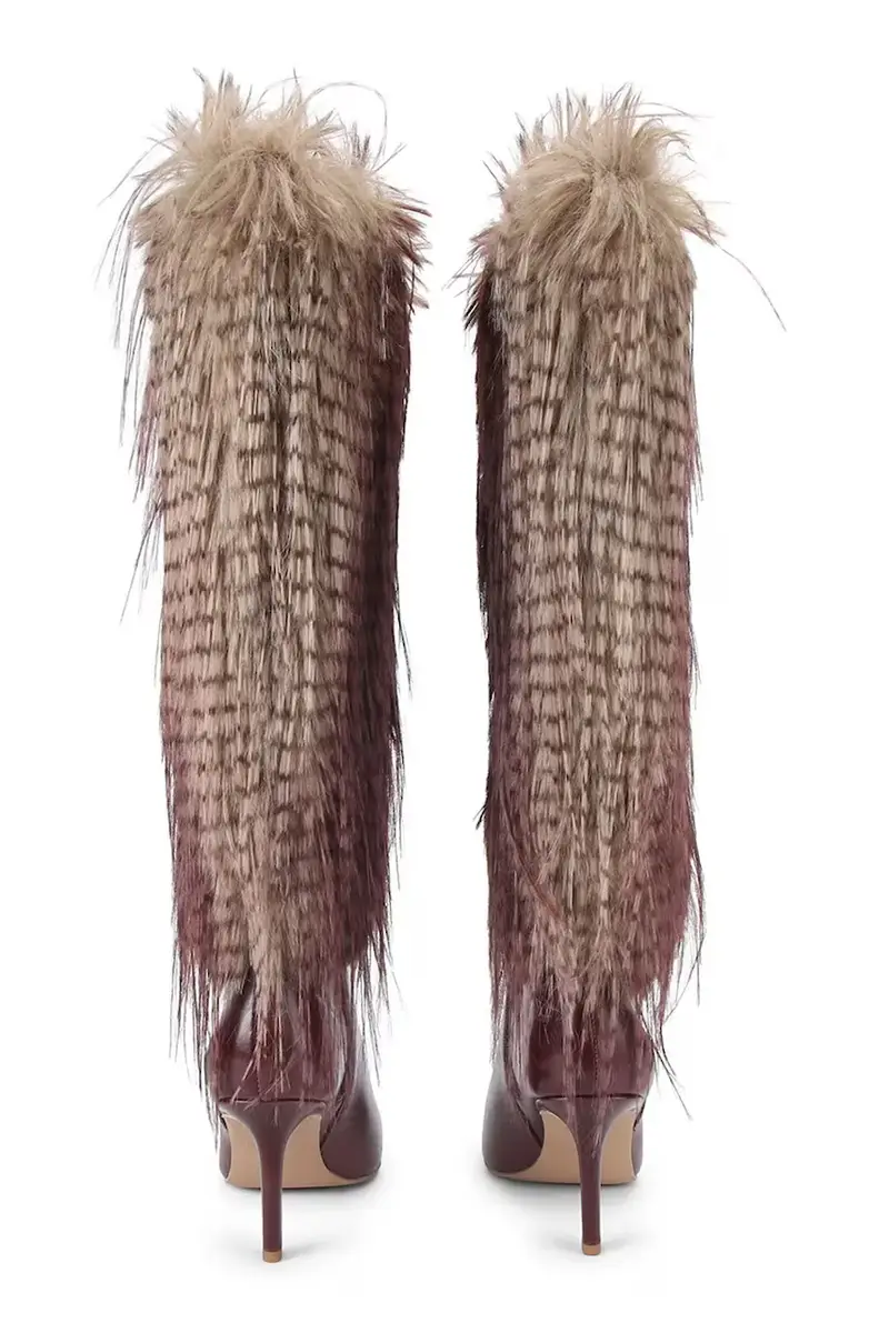 stivali in pelle Kensington Knee Boot 85 donna colore marrone 4993556019 miniatura 3